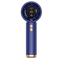 Mini Handheld Fan USB Fast Charging Portable Air Calculating Fan Mute Highspeed Fan for Travel Outdoor Activities mėlyna