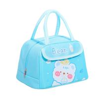 T-Flap Lunch - Reusable Bento Cooler Bag for Kids, Handheld Lunch Box for School, Picnic, Beach One Size mėlyna