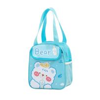 Lunch Bag Top Handle Portable Bento One Size mėlyna