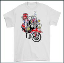 SCOOTER T-SHIRT, MOD Union Jack Quadrophenia XXXXL