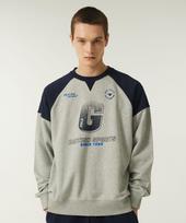Golla Color Block Sweatshirts [2 Color] Cream/M