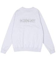 Edible Let Construction Logo Print Sweatshirt White Melange/M