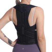 Adjustable Breathable Spandex & Nylon Professional Protection Elastic Back Brace for Adult Shoulder and Back Support Xs juoda