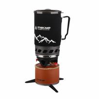 STARCAMP 1400ml Outdoor Solo Backpack Hiking Pot Camping Gas Stove Jet Cooker Cooking System Fast Boil Gas Burner juoda
