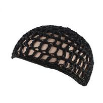 Adjustable Strap Black Wig Caps Handmade Crochet Hair Snood Fashion Mesh Hair Net  Sleeping fluorescencinė žalia spalva