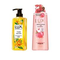 LUX White Peach Bubble Fresh & Bergamot Scrub Shower Gel Set