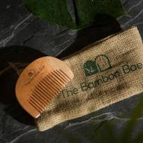 The Bamboo Bae Neem Wood Beard Comb, Handmade, Narrow-toothed for Styling