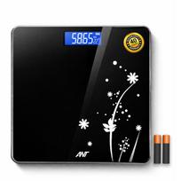 ANT Flora Bud Digital Weighing Scale for Body Weight | 180kg Capacity | LCD Display | Highly Accurate | Tempered Glass Bathroom Body Scale | 40 Mon