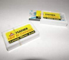 Feather Brand High Stainless Double Edge Razor Blades -2 Packs of 10 Each