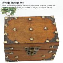 2pcs Charming Vintage Storage Box Combination Lock Decorative Storage Box  Jewelry Display