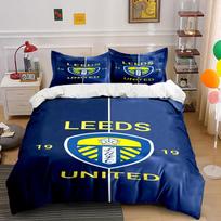 Leeds United logo pattern. Bedding sets Duvet cover sets Duvet covers Pillowcases(1*Duvet Cover 2*Pillowcases without duvet insert) 135x200cm