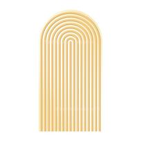 3D Line Arch Backdrop Cover for Wedding Babyshower Bridal Shower Birthday Event Party Decor Custom Photography Studio Background 1.6x3.9ft (50x120cm)
