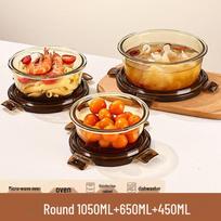 Leak-Proof Divided Glass Bento Box