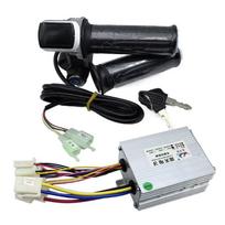 Bicycle Brushed Controller Throttle Grip Kit 48V 350W 500W 800W 1000W Electric Scooter E-Bike Controller Retrofit Set 48V 350W