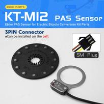 Electric Bike PAS Sensor KT M12 Dual Hall 12 Magnet Signals Pedal Assist System for Electric Bicycle Conversion Kit Accessories SM Plug