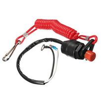 Boat Motor Emergency Kill Stop Switch for Yamaha /Tohatsu Outboard Stop Kill Switch Cut Off Switches with Safety Tether MULTI