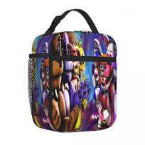 Bestselling Game FNAF Security Breach Splicing Color Durable Lunch Bag Garden Party Meal Prep Bag One Size