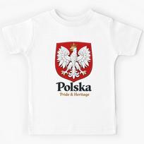 Polska Pride & Heritage – Polish Coat of Arms T-Shirt Kids T-Shirt 130