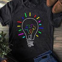Autism Awareness T-Shirt: Unique Illustration, Autism Support 2XL