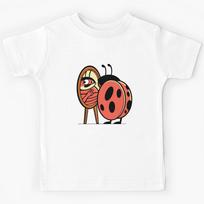 Ladybug cartoon mirror contemplating beetle Kids T-Shirt 110