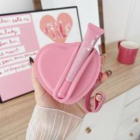 Silicone Heart Shaped Storage Bag Lipstick Lip Gloss Portable Headphone Coin Purse Jewelry Versatile Organizer