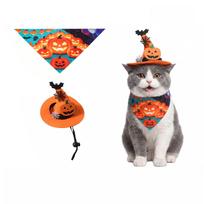 and Dog Halloween Costume Hat and Bandana Set for – Festive Holiday Outfit One Size