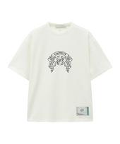 Un Gimmick Ribbon Symbol T-Shirt (White) White/M