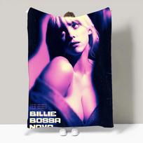 Singer B-Billie-Girl E-eilish Blanket Design Lightweight For Dorms, Naps, Living Room, Office,Sofa,All-Season Size: 75*100cm, Weight: 230 GSM