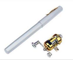 Mini Fishing Rod Pen Style Outdoor Portability Scalable Ice Fishing Rod Suit Telescopic Fishing Rod 96cm balta