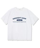 Midnight 12 Am M12M Arch Logo Short Sleeve T-Shirt White Xxl