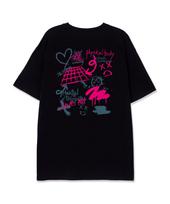 Astral Projection Graffiti Supima Cotton Round Neck Short Sleeve T-Shirt_Black L