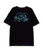 Astral Projection Ocean Graffiti Lettering Supima Cotton Round Neck Short Sleeve T-Shirt_Black L