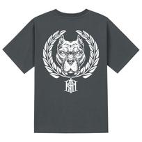 Khan 6312 Ktg0195 Pitbull Short Sleeve T-Shirt Gray Grey/Xl
