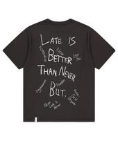 Maha Grid Grunge Doodle Tee Charcoal(Mg2Fmmt535A) Charcoal/S