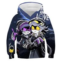 Harajuku Žudikiški Dronai Hoodies Vaikams Megztinis Su Gobtuvu Animacinis 3D Spausdintas Berniukams Mergaitėms Megztukas Laisvalaikio Viršutiniai Drabužiai Ruduo Gatvės Stilius Y2k Drabužiai 100