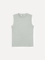 Label Archive W Hale Sleeveless Rib Knit Khaki Gray 1