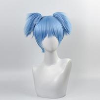 Anime perukas žaidimas Sally Face Cosplay Sally Wig Hair Sallyface Cosplay perukas + Peruko kepuraitė Rekvizitai Vakarėlio kostiumas mėlyna