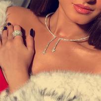 Stonefans Fashion 2023 Butterfly Rhinestone Choker Collar Necklace Luxury Neck Women Couple Necklaces Accessories New Year Gifts Type 2 auksas