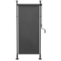 Vertikali balkono markizė su rankena 120x220-310 cm tamsiai pilka poliesteris 1 vnt