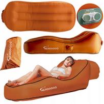 Pripučiamas čiužinys-sofa AEROGOGO CS1, ruda, su automatiniu pripūtimu