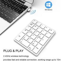26 klavišų belaidės skaičių klaviatūros Įkraunama USB skaitmeninė klaviatūra Nešiojama finansinių apskaitos numerių klaviatūra nešiojamam kompiuteriui