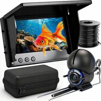 Povandeninė žvejybinė kamera su 4.3" LCD ekranu, 1080P, 15 m kabelis
