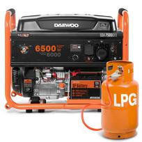 Benzininis-dujinis generatorius DAEWOO GDA7500DFE, 6.5 kW, 230 V, su AVR