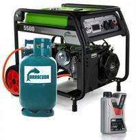 Vienfazis generatorius NA GAZ, 5,5 kW, 5500 W, 7 kVA, 230V, dujinis
