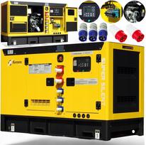 Dyzelinis generatorius GROM 20kW 25kVA su ATS, tylus