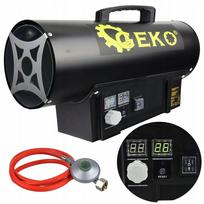 Dujinis šildytuvas juodas Turbo Blower 20 kW su termostatu