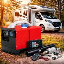 Alyvos šildytuvas Webasto 12 kW, 230/12V, su nuotolinio valdymo pultu, Golden Tools