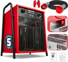 Elektrinis šildytuvas WELLTEC EHD150, 15 kW, 2245 m³/h, su kabeliu