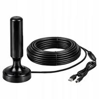 Kambarinė DVB-T2 antena STRONG su LTE apsauga, 4K palaikymu, stiprintuvu, magnetiniu pagrindu, MUX-8