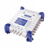 Palydovinis multiswitch TELMOR TT-5/16 PREMU, 5 įėjimai, 16 SAT DVB-T2 išėjimų